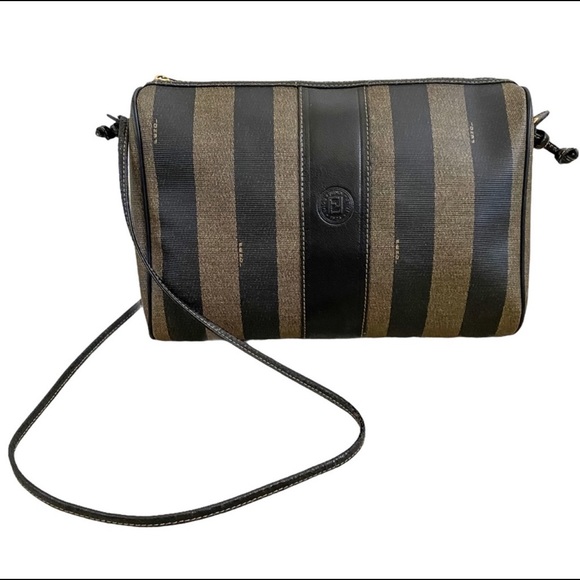 Fendi Handbags - Fendi Pequin Striped Crossbody Bag
